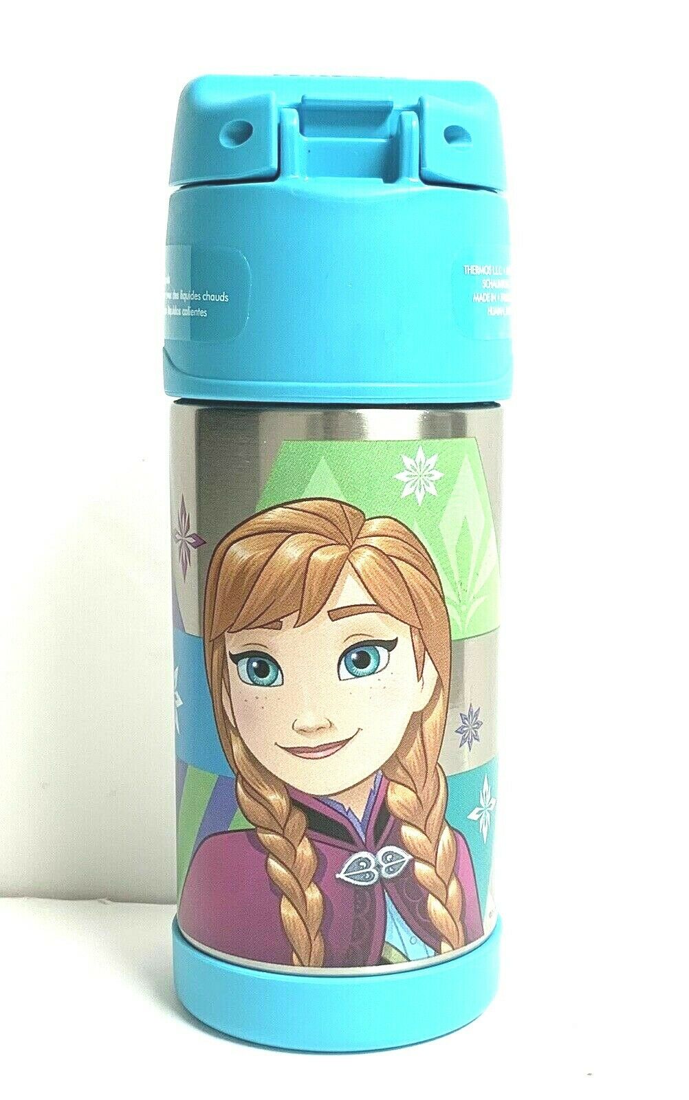 Disney Frozen Elsa and Ana Thermos Funtainer 12 Ounce Bottle - Aqua /New