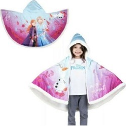 Disney Jackets & Coats | Disney Frozen 2 Kids Snuggle Wrap Hoodie Blanket | Color: Blue/White | Size: Os