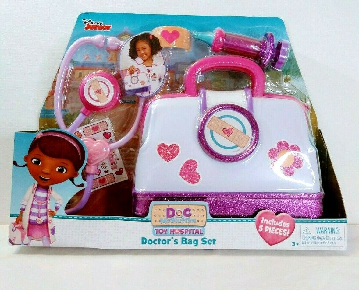 Disney Junior Doc McStuffins Toy Hospital Doctor's Bag Set Character Toys New