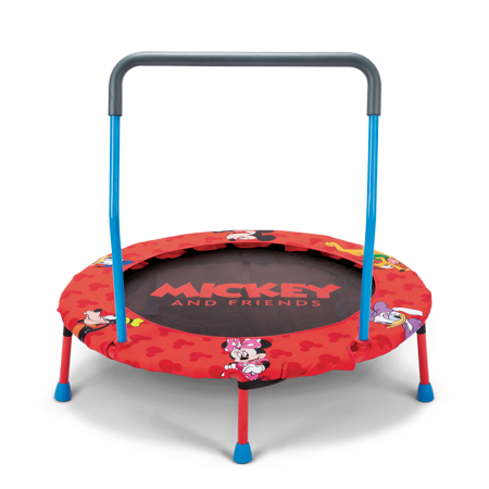 Disney Mickey Mouse and Friends Mini Trampoline with Bar