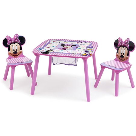 Disney Minnie Mouse Storage Table and Chairs Set Delta Children