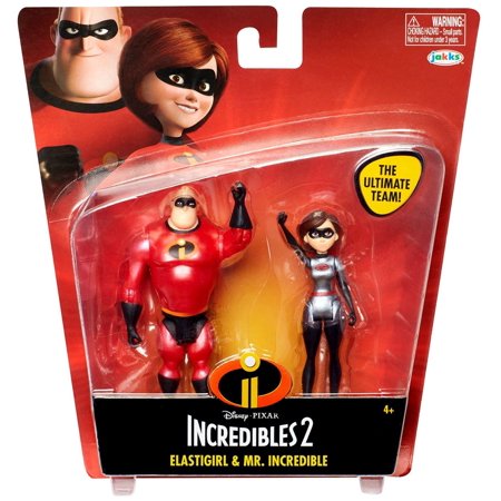 Disney / Pixar The Incredibles 2 Elastigirl & Mr. Incredible Action Figure 2-Pack