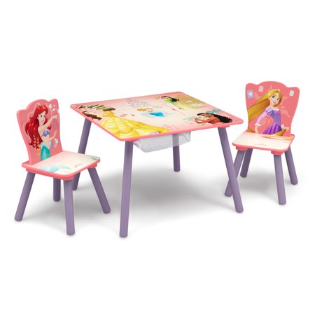 Disney Princess Table and Chair Set with Storage by Delta Children