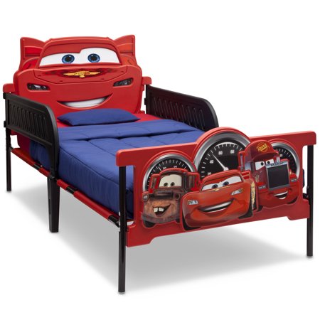 Disney/Pixar Cars Plastic 3D-Footboard Twin Bed by Delta Children