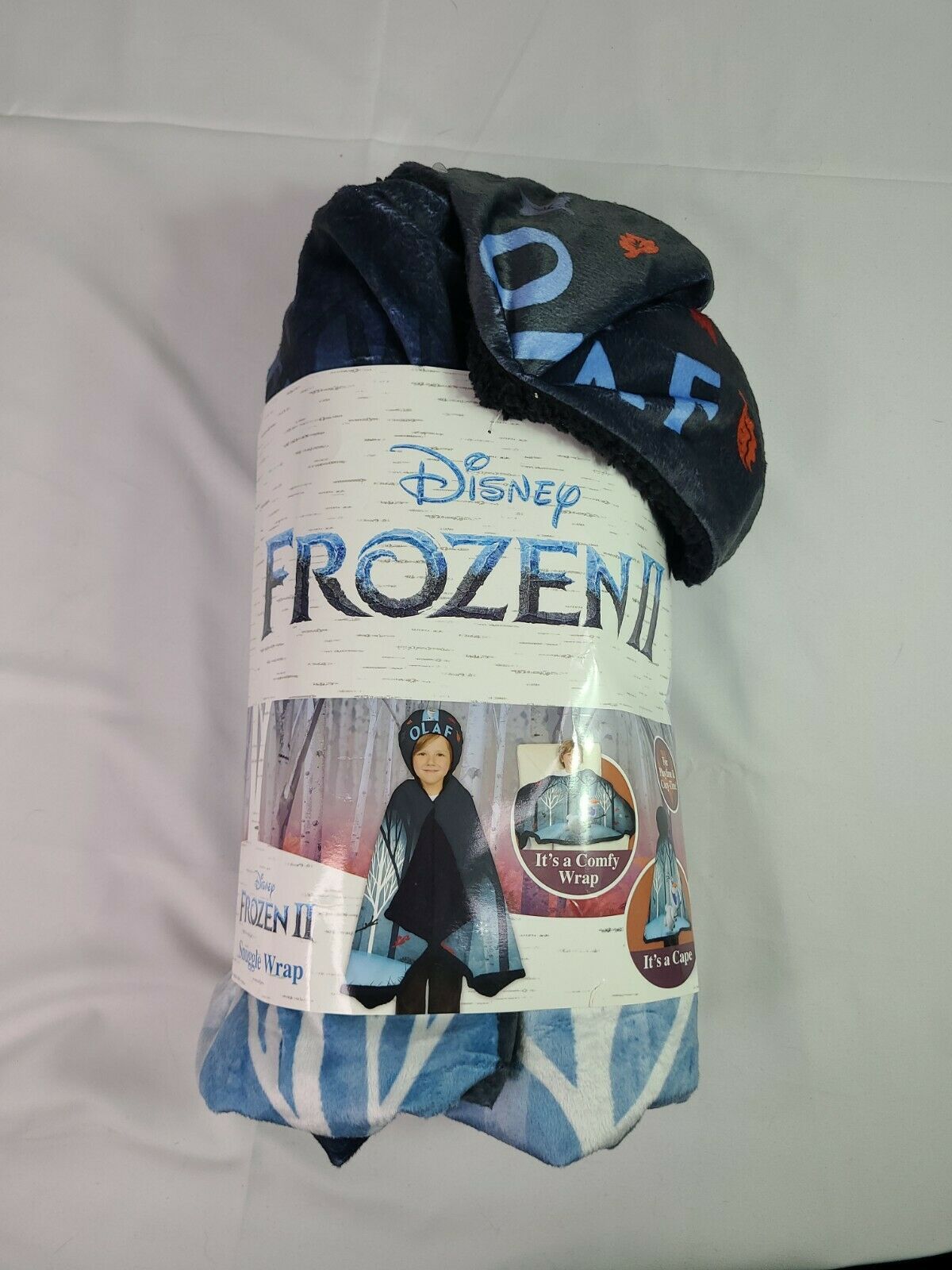 Disneys Frozen 2 Olaf Snuggle Wrap Hoodie Blanket Kids Super Soft Cozy NEW