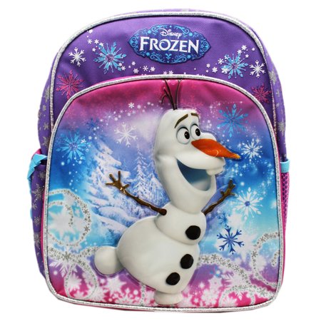 Disney's Frozen Ice Skating Olaf Snowflake Theme Small Kids Backpack (12in)