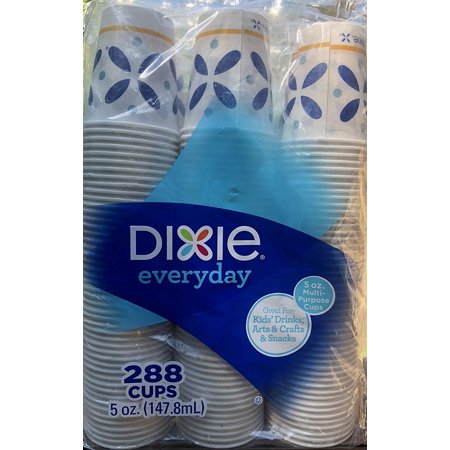 Dixie Cold 5-oz. Paper Cups, 288 ct. - Flower Power/White