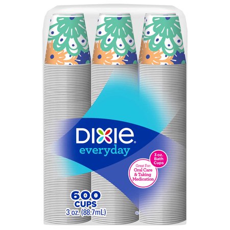 Dixie Paper Cold Cup 3 oz., 600-count (Designs my vary)