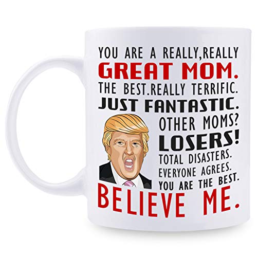 Donald Trump Mug, You are A Really Great Mom - Gifts for Mom from Daughter/Son/Husband, Coffee Mug Novelty Prank Gift for Mommy on Mother's Day/ Birthday/Christmas 11 Oz MOTHERS DAY DEAL!