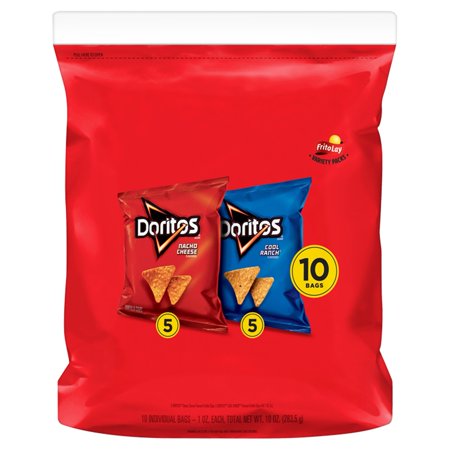 Doritos 2 Flavor Variety Pack, 1 oz Bags, 10 Count
