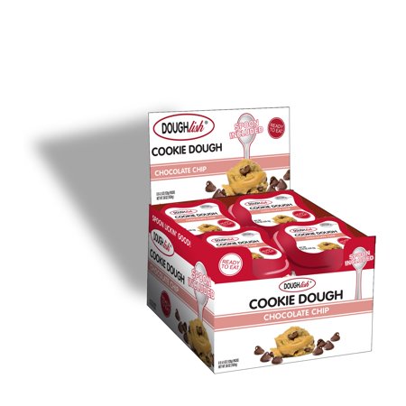 Doughlish Edible Cookie Dough Chocolate Chip Cups, 4.5 Oz (Pack of 8)