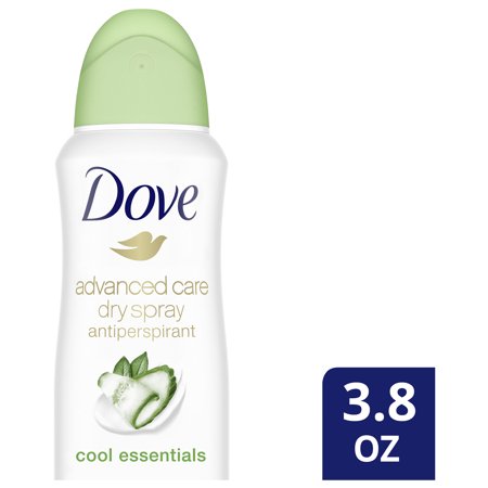 Dove Advanced Care Dry Spray Antiperspirant Deodorant Cool Essentials 48 Hour Deodorant Protection For Women 3.8 oz