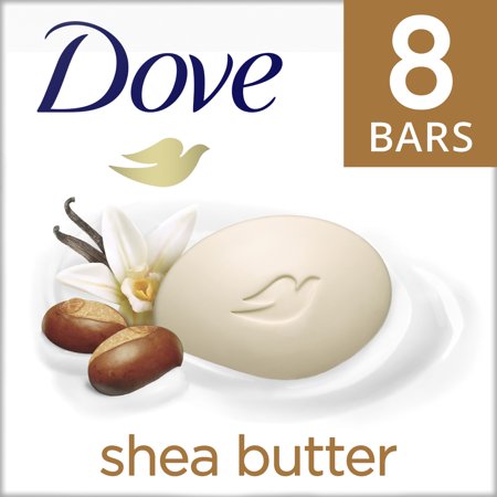 Dove Purely Pampering Beauty Bar Shea Butter, 3.75 oz, 8 Bars