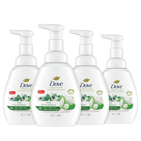 Dove Foaming Hand Wash Aloe & Eucalyptus Pack Of 4 Protects Skin From Dryness, More Moisturizers Than The Leading Ordinary...