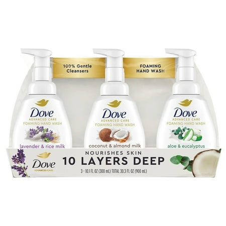 Dove Liquid Foam Hand Wash Variety Pack, 10.1 Fluid Ounce (Pack of 3)