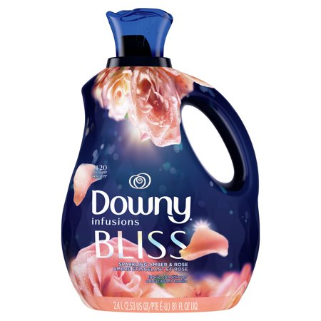 Downy Infusions Bliss Sparkling Amber, 120 Loads Liquid Fabric Softener 81 Fl Oz