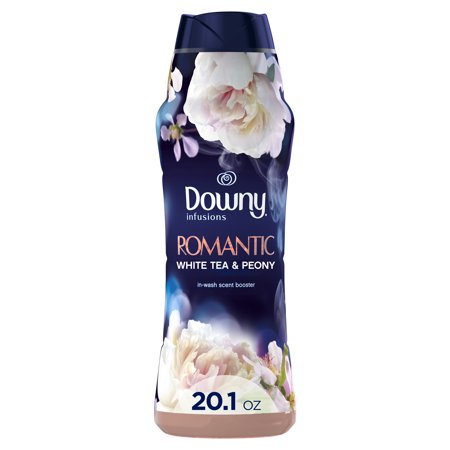 Downy Infusions In-Wash Scent Booster Beads, Romantic, White Tea & Peony, 20.1 oz