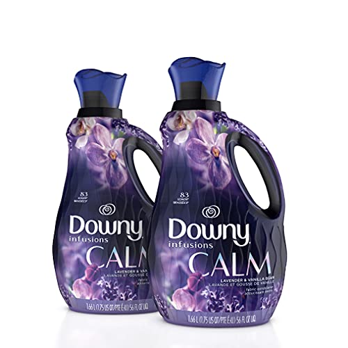 Downy Infusions Laundry Fabric Softener Liquid, Calm Scent, Lavender & Vanilla Bean, 166 Total Loads (Pack of 2) ON SALE!