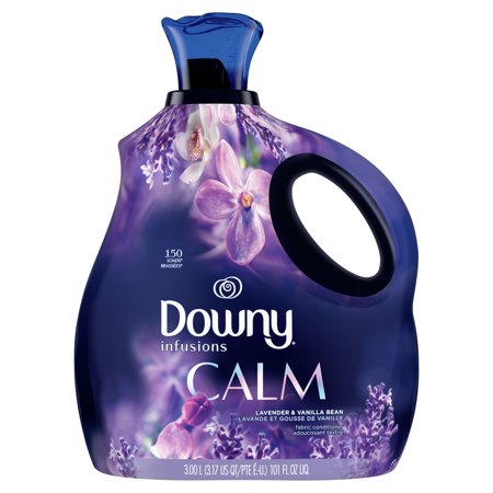 Downy Infusions Liquid Fabric Softener, Calm, Lavender & Vanilla Bean, 101 fl oz