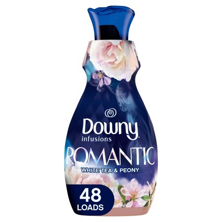 Downy Infusions Liquid Fabric Softener, Romantic, White Tea & Peony, 32 fl oz