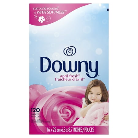 Downy April Fresh Fabric Softener Dryer Sheets, 120 Count