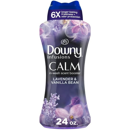 Downy Infusions Calm Laundry Scent Booster Beads, Lavender and Vanilla Bean, 24 oz