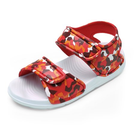 Dream Pairs Boys Girls Summer Athletic Sandals Kids Outdoor Open-Toe Sport Sandals SDAS221K RED Size 7 Toddler