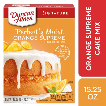 Duncan Hines Signature Perfectly Moist Orange Supreme Cake Mix, 15.25 OZ