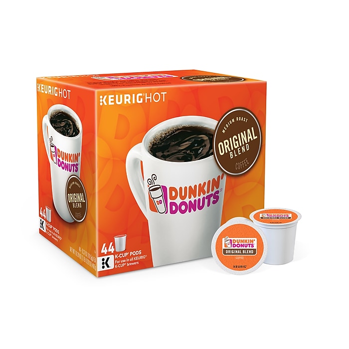 Dunkin' Donuts Original Blend Coffee, Keurig® K-Cup® Pods, Medium Roast, 44/Box (006933) on Sale At Staples