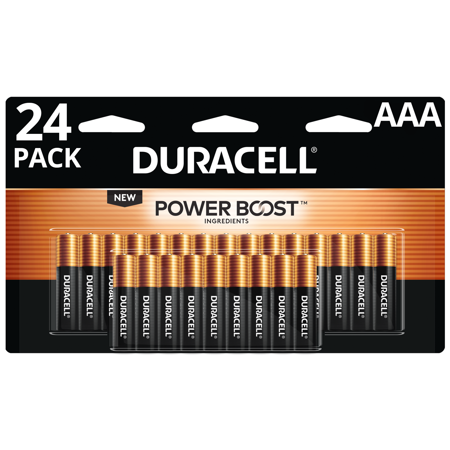 Duracell Coppertop AAA Battery, Long Lasting Triple A Batteries, 24 Pack