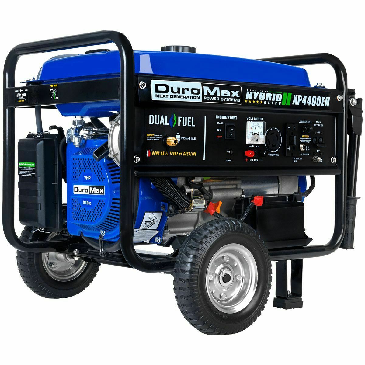 DuroMax XP4400EH 4,400 Watt Portable Dual Fuel Gas Propane Generator