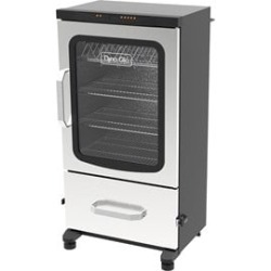 Dyna-Glo 2-door 40" Stainless Steel Digital Electric Smoker in Silver and Black