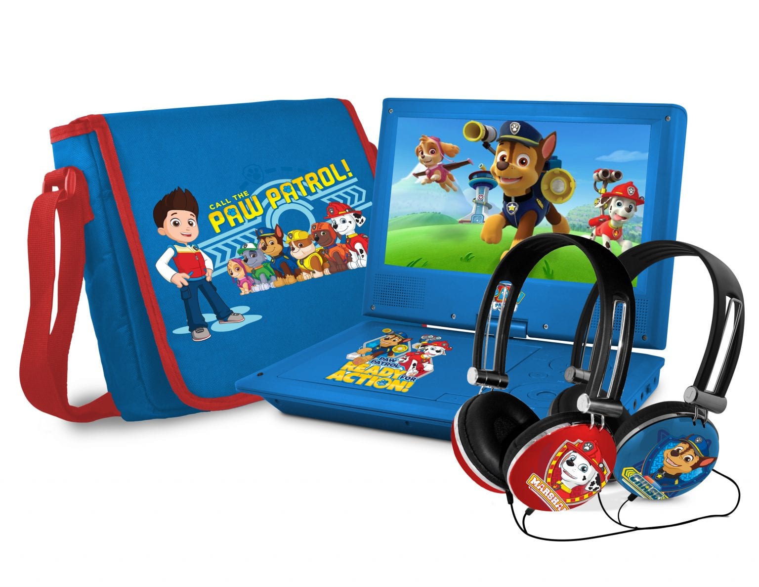 paw patrol dvd player set