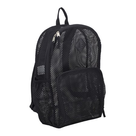 Eastsport Unisex Multi-Purpose Mesh Backpack with Front Pocket Black