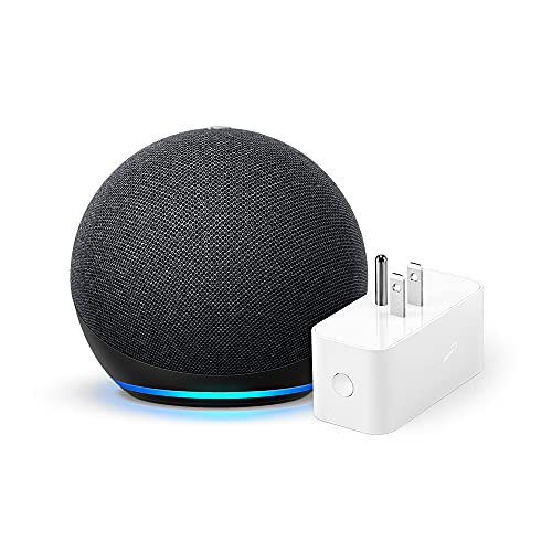 Echo Dot (4th Gen) + Amazon Smart Plug | Charcoal