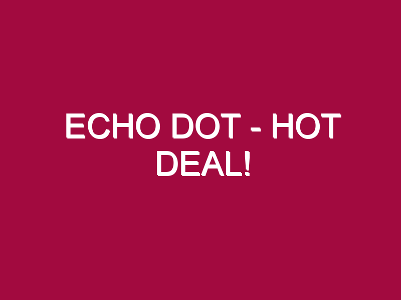 echo dot hot deal 1303157