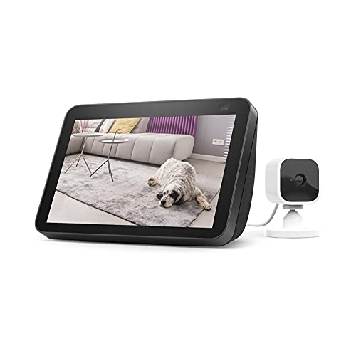 Echo Show 8 (2nd Gen, 2021 release) - Charcoal bundle with Blink Mini