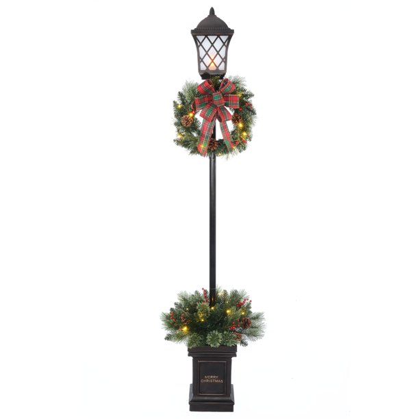 Holiday Time Pre Lit Planter With Light Only $5 ONLINE!