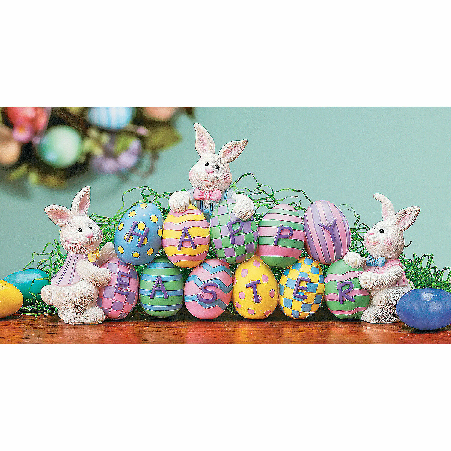 Eggs & Easter Bunnies Tabletop Decoration, Home Decor, 1 Piece