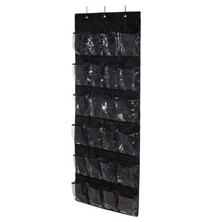 ELENXS Storage Bag Non-woven Door Shoe Organizer 24 Pocket Dust-proof Door Hanging Storage Rack