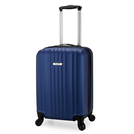 Elite Luggage Fullerton Hardside Carry-On Spinner Luggage, Navy
