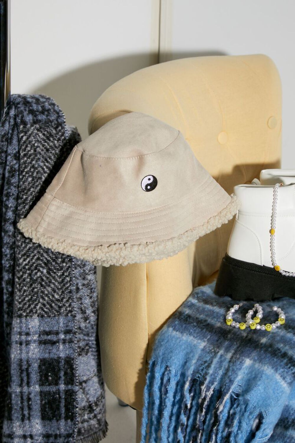 Embroidered Yin Yang Bucket Hat