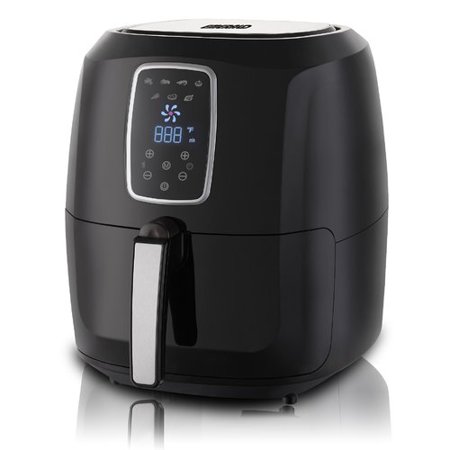 Emerald Air Fryer 1800 Watts with Digital LED Touch Display & Slide out Pan, Detachable Basket 5.5QT Capacity (1804)