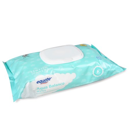 Equate Simply Pure Aloe Baby Wipes, 1 Flip-Top Pack (72 Total Wipes)