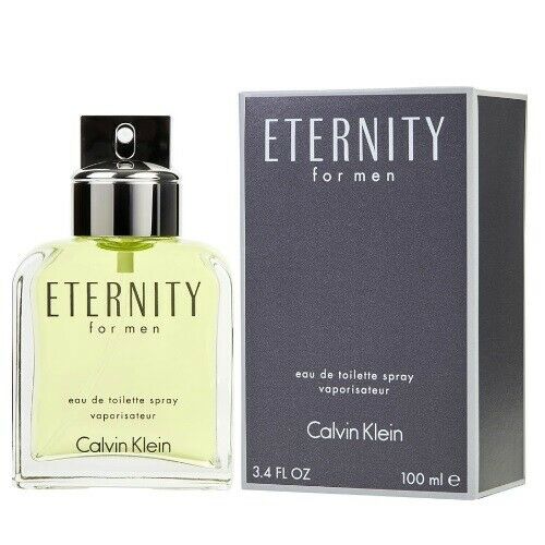 Eternity by Calvin Klein 3.4 oz EDT Cologne for Men New In Box
