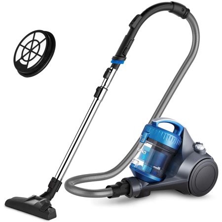 Eureka Whirlwind Bagless Canister Vacuum Cleaner, Lightweight Vac for Carpets and Hard Floors, w/Filter, Blue