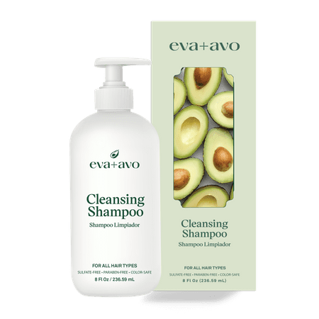 eva+avo Sulfate Free Shampoo with Avocado Oil, 8 fl oz - WALMART