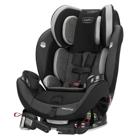 Evenflo EveryStage DLX All-in-One Convertible Car Seat, Onyx Black