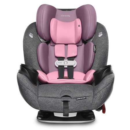 Evenflo Gold SensorSafe EveryStage All-in-One Convertible Car Seat, Opal Pink