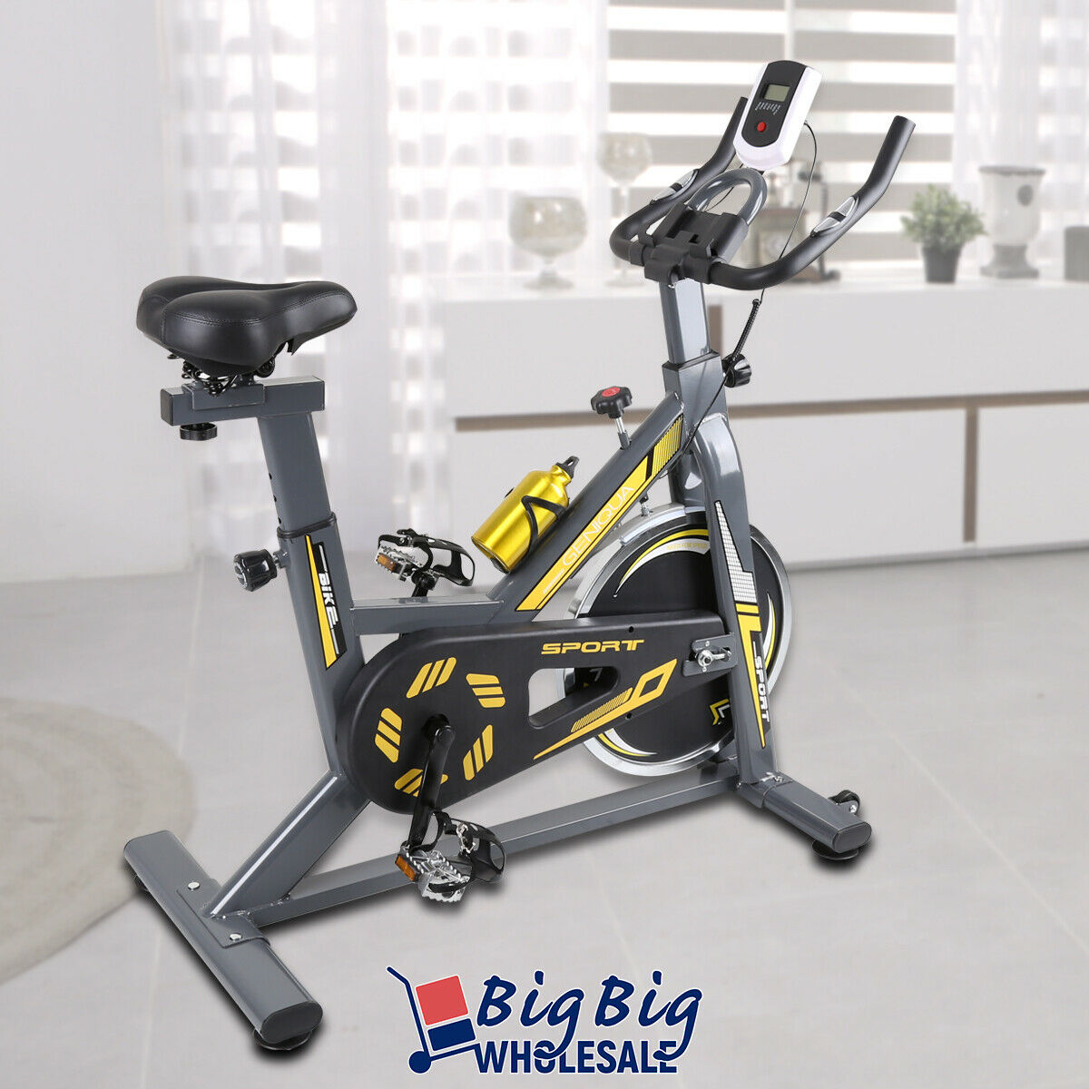 Exercise Bike Stationary Bicycle Cycling Fitness Cardio Workout Home Gym Indoor